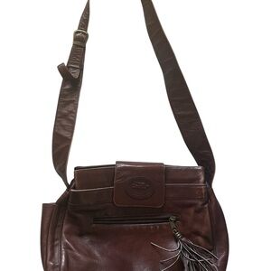 American Angel leather distressed brown Leather Shoulder Bag